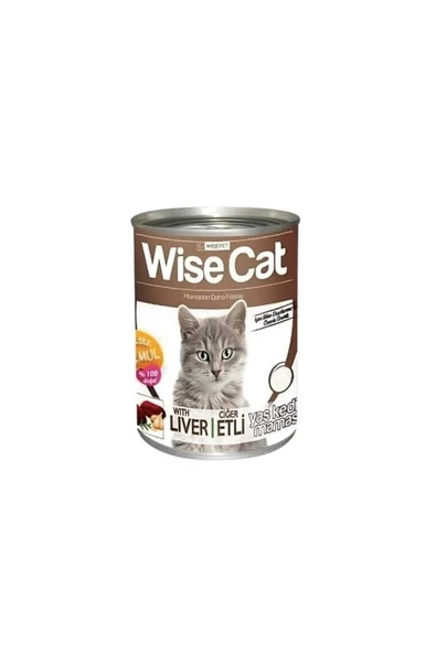 Wise Cat Ciğerli Yetişkin Konserve Kedi Maması 400 gr ürün görseli 1
