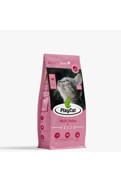 Playcat Yavru Kitten Kedi Maması Tavuklu Besleyici 15 kg ürün görseli 1