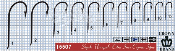 Crown Olta İğnesi 15507 100lü  Standart NO:6 - Resim 2