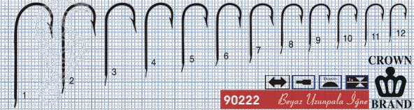 Crown Olta İğnesi 90222 100lü  Standart NO:4 - Resim 2