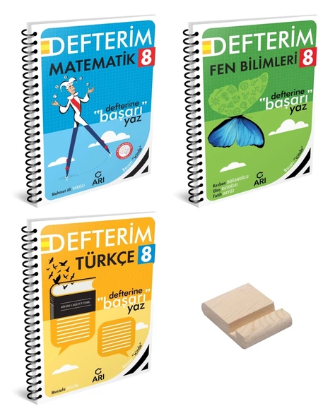 LGS 8. Sınıf Matematik Fen Bilimleri ve Türkçe Defterim 3lü Set ürün görseli 1