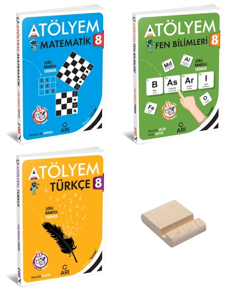 LGS 8. Sınıf Matematik Fen Bilimleri ve Türkçe Atölyem 3lü Set ürün görseli 1