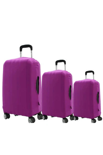 My Fuşya VALİZ KILIFI / BAVUL KORUYUCU ÖRTÜSÜ Büyük, Orta, Kabin Boy Set ürün görseli 1