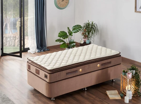 W.Cotton 100x200 Tek Kişilik Pedli Yatak Full Ortopedik Yaylı Yatak ürün görseli 1