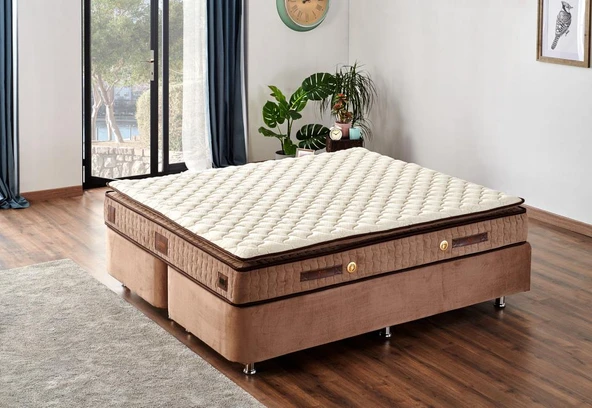 W.Cotton 160x200 Çift Kişilik Pedli Yatak Full Ortopedik Yaylı Yatak ürün görseli 1