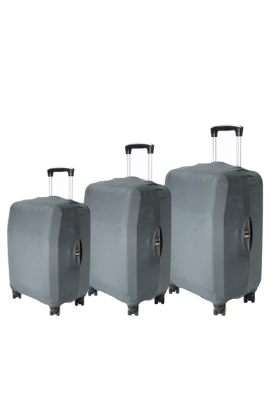 My Gri VALİZ KILIFI / BAVUL KORUYUCU ÖRTÜSÜ Büyük, Orta, Kabin Boy Set ürün görseli 1