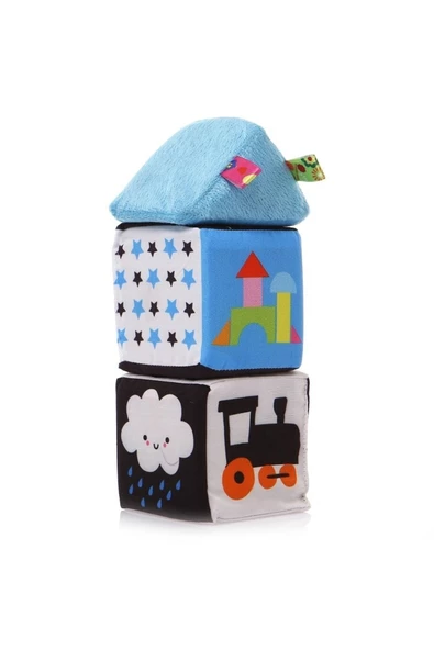 Sozzy Toys Sozzy Toys Eğitici Çıngıraklı Renkli Küpler Szy241 ürün görseli 1