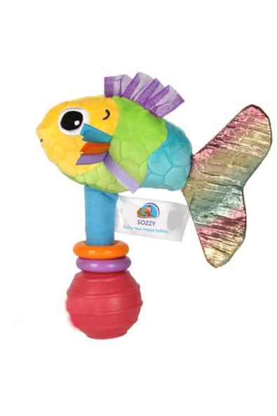 Sozzy Toys Toys El Çıngırağı Renkli Balık Çıngıraklı Oyuncak Szy180 ürün görseli 1