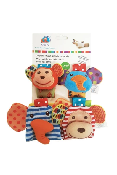 Sozzy Toys Toys Çıngıraklı Çorap Ve Bileklik Seti - Szy118 ürün görseli 1