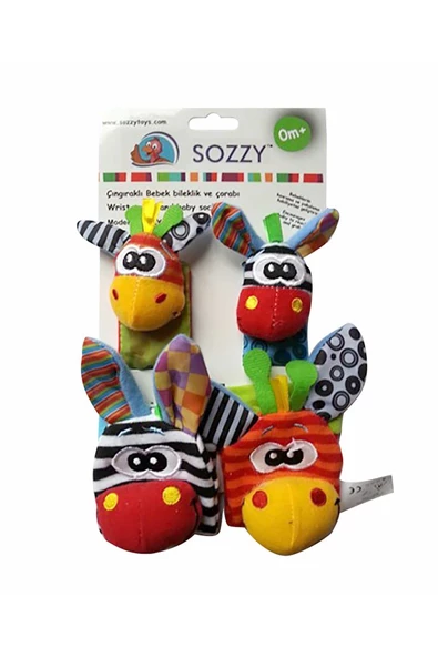 Sozzy Toys Çıngıraklı Bebek Bileklik Ve Çorabı / ürün görseli 1