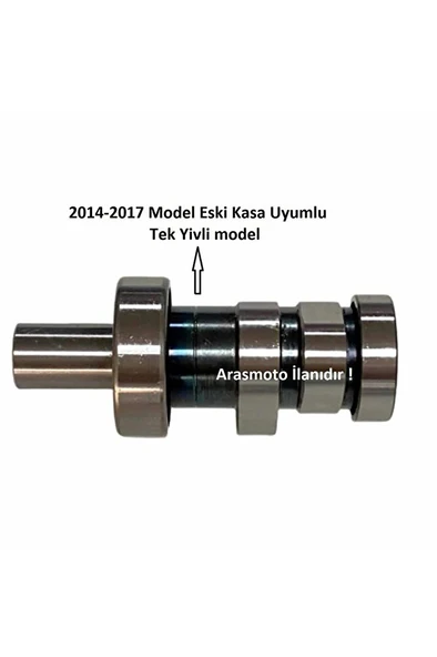 Bajaj Pulsar Ns 200-Rs 200 Uyumlu Eksantrik Mili Tek Yivli Kam Euro3 Yan Sanayi 2014-2017  Arasmto ürün görseli 1