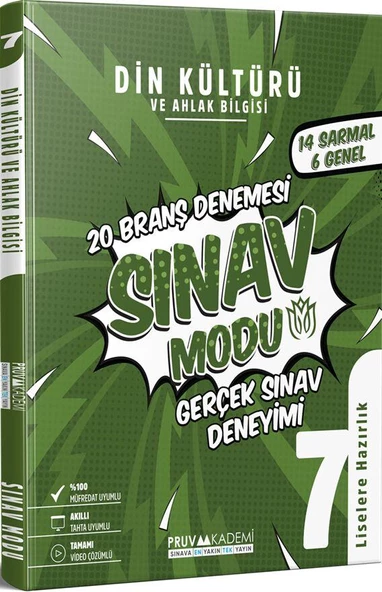 7. Sınıf Din Kültürü ve Ahlak Bilgisi Deneme Pruva Akademi ürün görseli 1