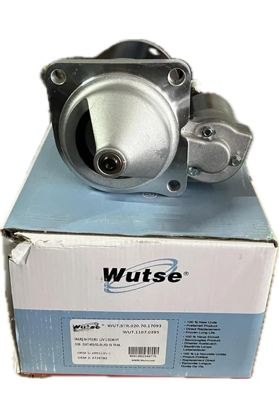 WUTSE STR17093 Marş Motoru 9 Diş 12 Volt Fiat Traktör Güçlendirilmiş Tip 480-640-55-56-60-56-70-56 ürün görseli 1