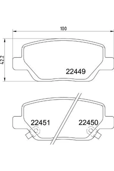 OPAR Arka Balata Egea 15- 1.3-1.4-1.6-1.6d 77367717ey ürün görseli 1