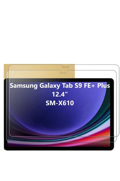 Samsung Galaxy Tab S9 FE Plus 12.4 Inç SM-X610 İçin Ekran Koruyucu 9H Nano Esnek Cam Tam Uyumlu ürün görseli 1
