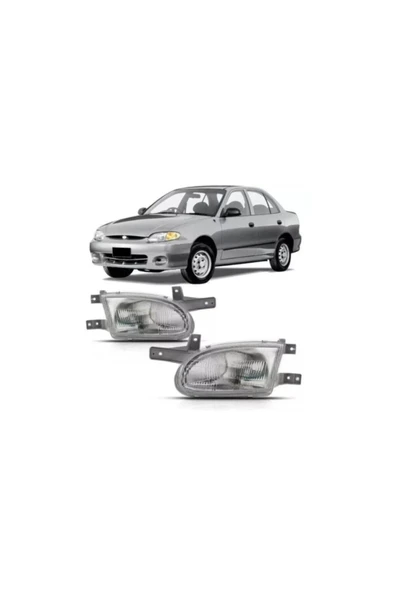 AYFAR Hyundai Accent Yumurta Kasa Sağ + Sol Ön Far 1998--2000 ürün görseli 1
