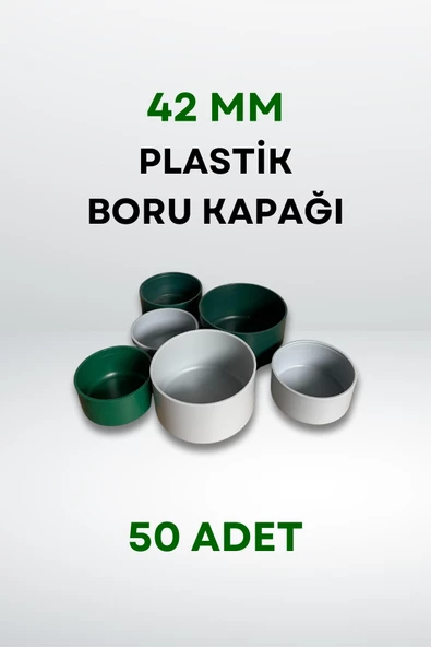 Plastik Boru Kapağı 42 MM (50 Adet) ürün görseli 1