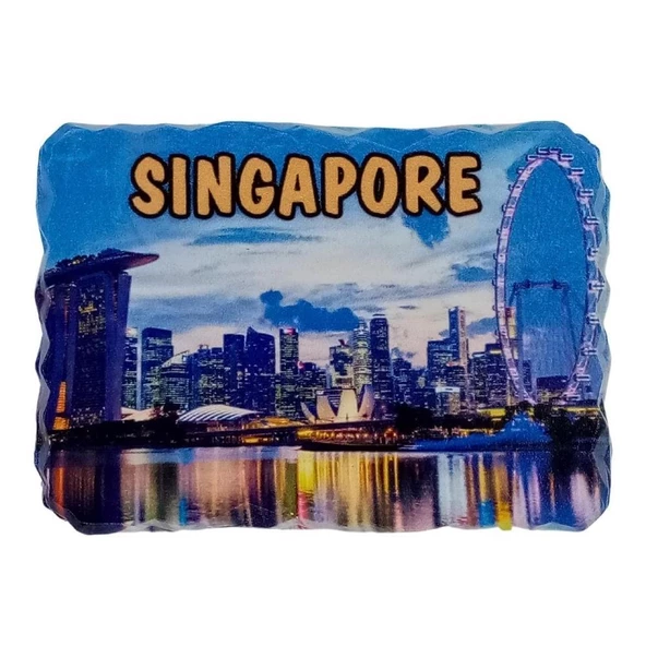 Singapur Temalı Kırık Magnet ürün görseli 1