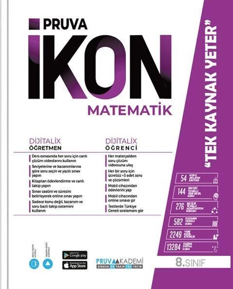 8. Sınıf Matematik İkon Konu Anlatımlı Pruva Akademi ürün görseli 1