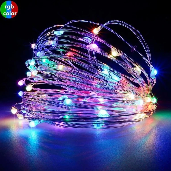 ANİMASYONLU 3 METRE RGB  Tel Led Işık - Resim 4