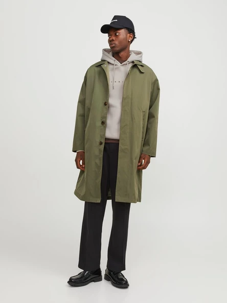 JACK JONES Erkek Kapüşonlu Sweatshirt 12233972 - Resim 4