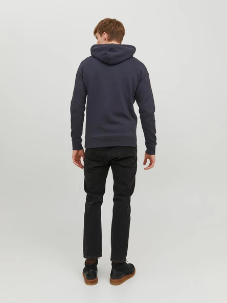 JACK JONES Erkek Kapüşonlu Sweatshirt 12233972 - Resim 3