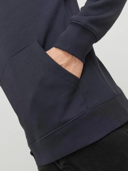 JACK JONES Erkek Kapüşonlu Sweatshirt 12233972 - Resim 6
