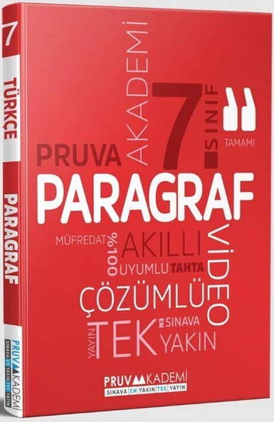 7. Sınıf Paragraf Soru Bankası Pruva Akademi ürün görseli 1