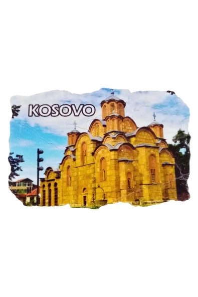 Kosova Temalı Fresco Magnet - Resim 3