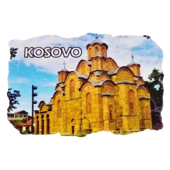 Kosova Temalı Fresco Magnet ürün görseli 1