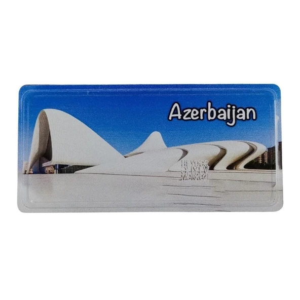 Azerbaycan Temalı Plaka Magnet ürün görseli 1