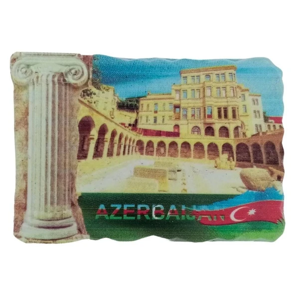 Azerbaycan Temalı Sütun Magnet ürün görseli 1