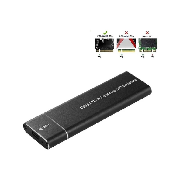Usb 3.1 Type C To Pci-e Express Nvme Ssd Hard Disk Kutusu 5218 - Resim 4