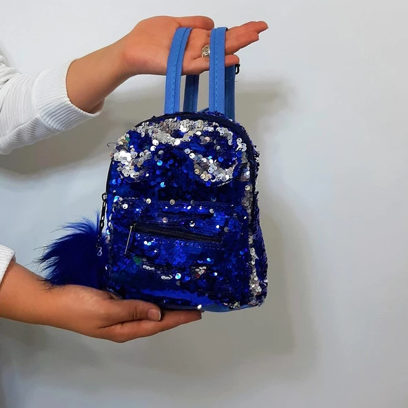 Fiyra crn Saks Pullu Kız Çocuk Sırt Çantası (16cmx20cmx10cm) ürün görseli 1