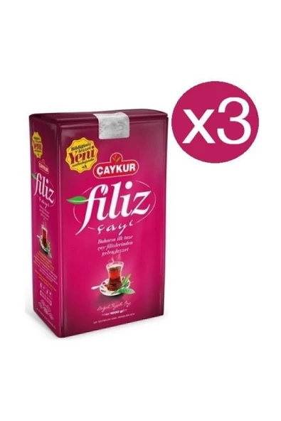 Çaykur Filiz Çayı 1000 gr X 3 Adet ürün görseli 1