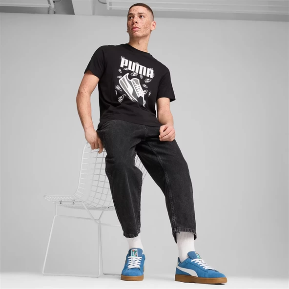 Puma Graphics Tee Siyah Erkek Tişört - 683209 01 - Resim 3