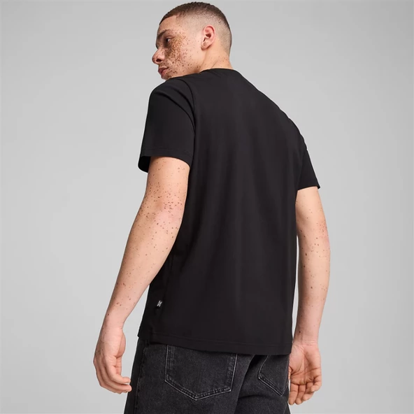 Puma Graphics Tee Siyah Erkek Tişört - 683209 01 - Resim 2