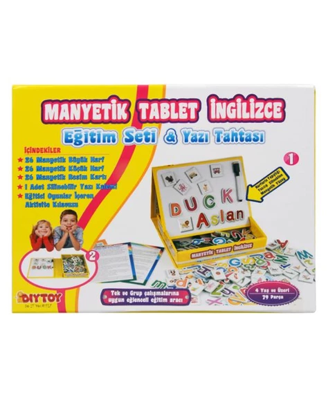 Manyetik Tablet İngilizce Eğitim Seti ve Yazı Tahtası ürün görseli 1