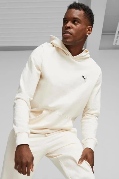 Puma BETTER ESSENTIALS Hoodie 675978 99 Erkek Sweatshirt Bej S-XXL ürün görseli 1