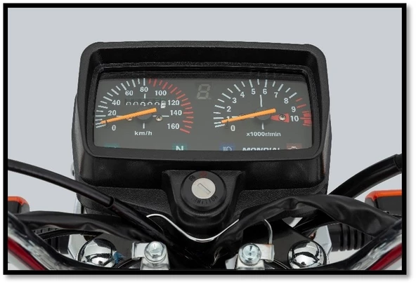 Mondial 50 Uag Ec Motorsiklet Siyah - Resim 4
