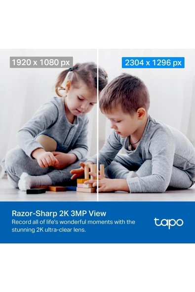 TP-LINK   Tapo C210, 2K 3MP, Hareket Tespit ve Takibi, 360, Çift Yönlü Ses, Wi-Fi Güvenlik Kamerası ürün görseli 1