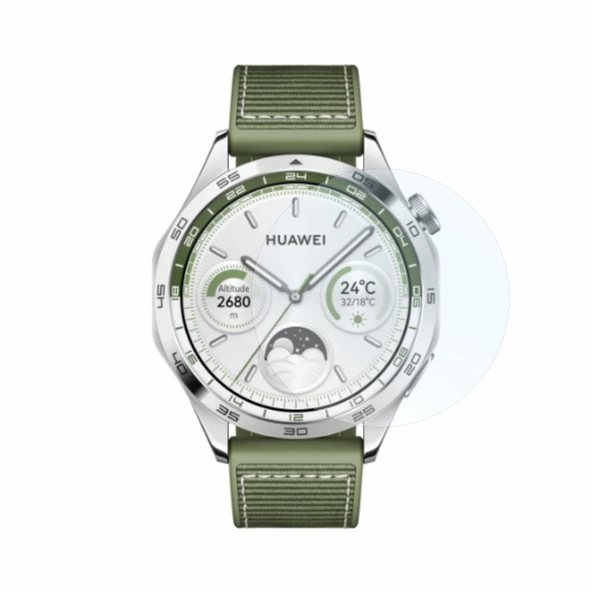 Huawei Gt4 46mm ile Uyumlu 9H Nano Ekran Koruyucu(2 Adet) ürün görseli 1