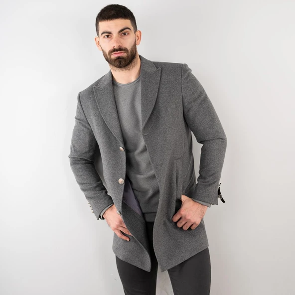 SİR REGULAR FİT ERKEK KAŞE KABAN - Resim 9