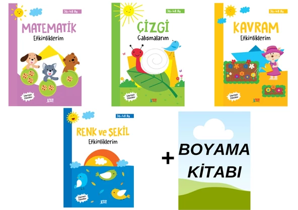 Erdem Çocuk Okul Öncesi 4 Yaş Etkinlik Seti ürün görseli 1