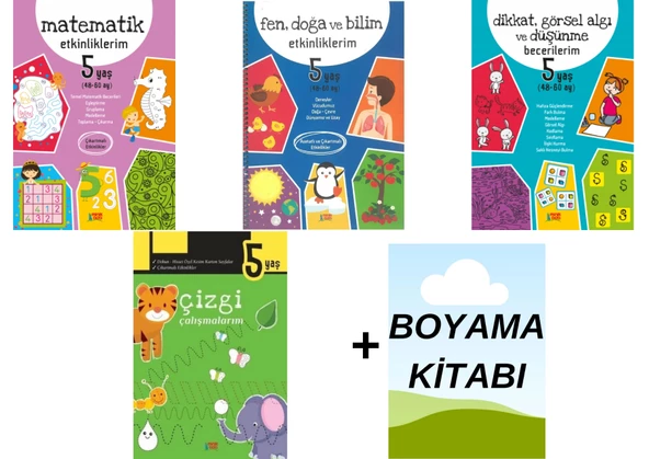Erdem Çocuk Okul Öncesi 5 Yaş Etkinlik Seti ürün görseli 1