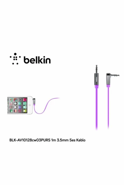 Belkin Blk-av10128cw03purs 1m 3.5mm Ses Kablo ürün görseli 1