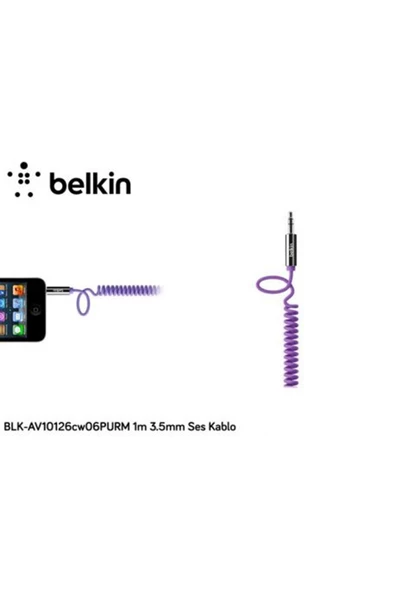 Belkin Blk-av10126cw06purm 1m 3.5mm Ses Kablo ürün görseli 1