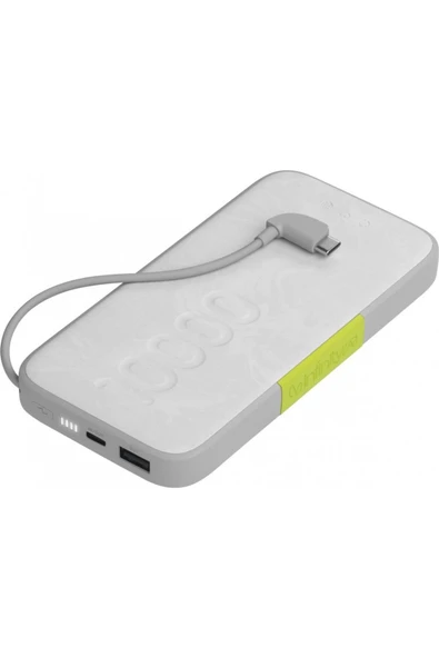 Infinity Lab   By Harman 10000 Mah Pd 30w Hızlı Şarj Özellikli Entegre Lightning Kablolu Powerbank - Beyaz ürün görseli 1
