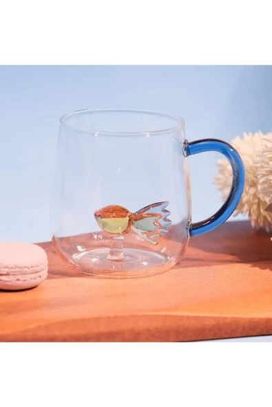 Glass In Love Borosilikat Balık Figürlü Kupa ürün görseli 1