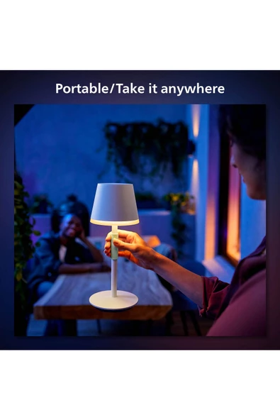 Philips Hue GO Belle Taşınabilir Masa Lambası Beyaz - 929003128401 ürün görseli 1